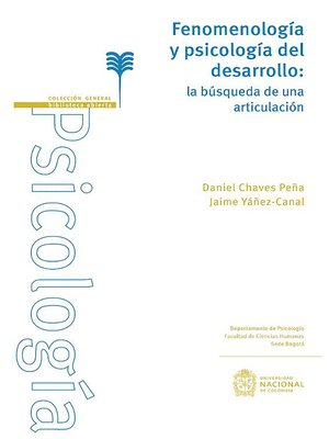 cover image of Fenomenología y psicología del desarrollo